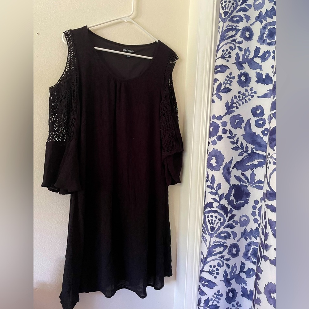 Black Nina Leonard dress, size S